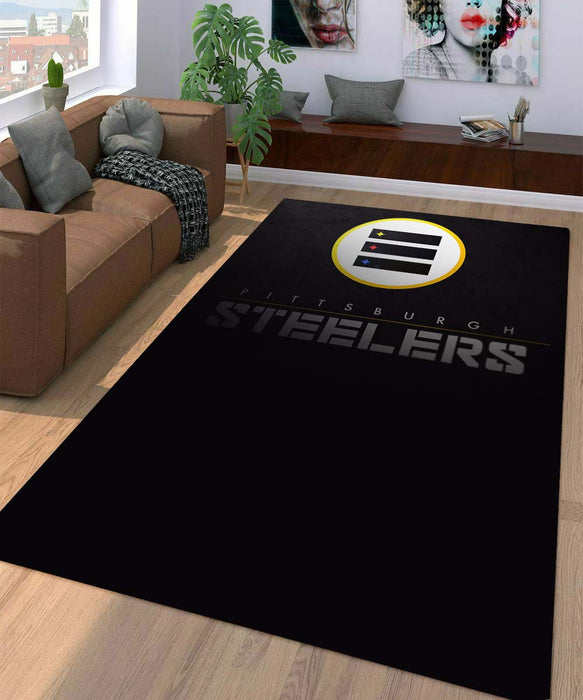 pittsburgh steelers futuristic metal nfl Living room carpet rugs