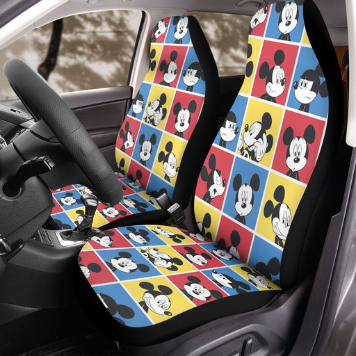 poses of mickey mouse Car Seat Covers