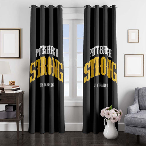 pittsburgh strong city of champions window Curtain