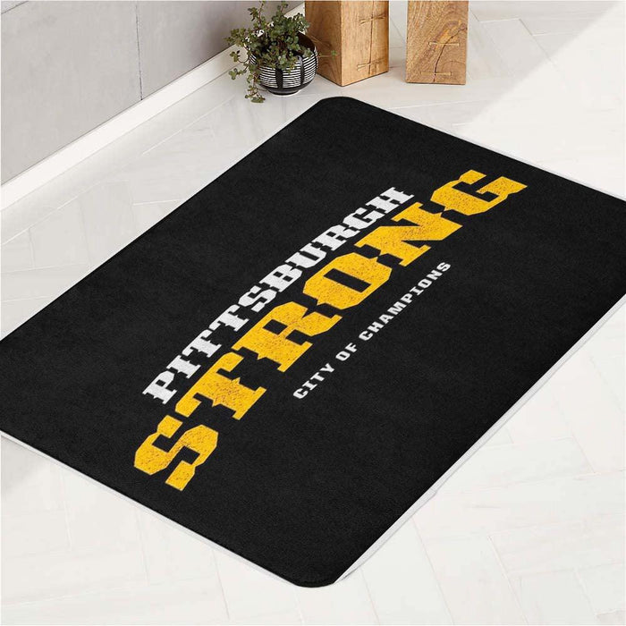 pittsburgh strong city of champions bath rugs