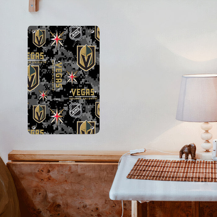 pixel pattern of vegas golden knights Poster Metal print wall art