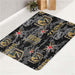 pixel pattern of vegas golden knights bath rugs