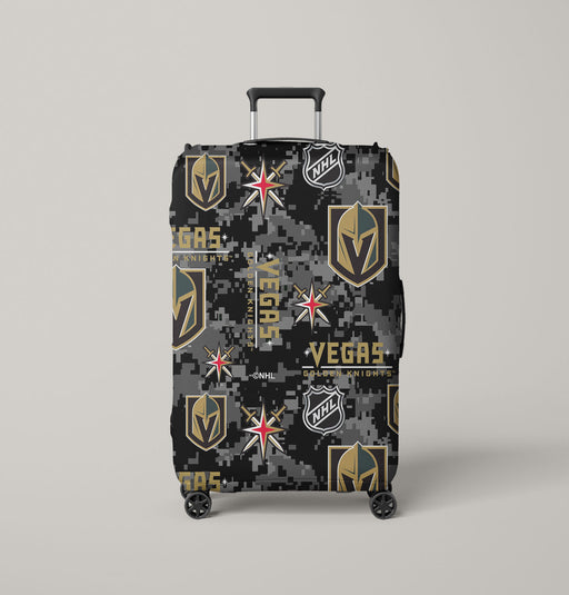 pixel pattern of vegas golden knights Luggage Covers | Suitcase