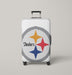 pixels steelers pittsburgh logo white Luggage Covers | Suitcase