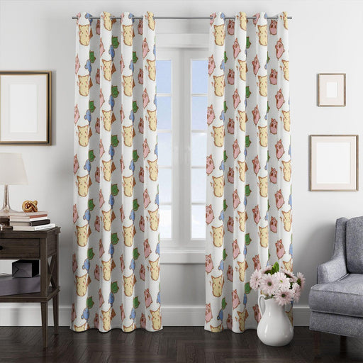 pretty pokemon character pikachu window Curtain