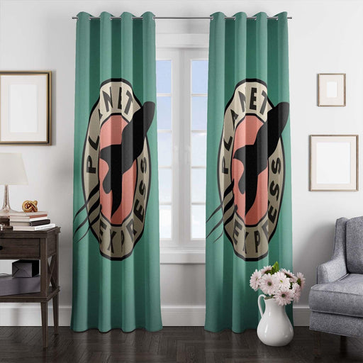 Planet Express window Curtain