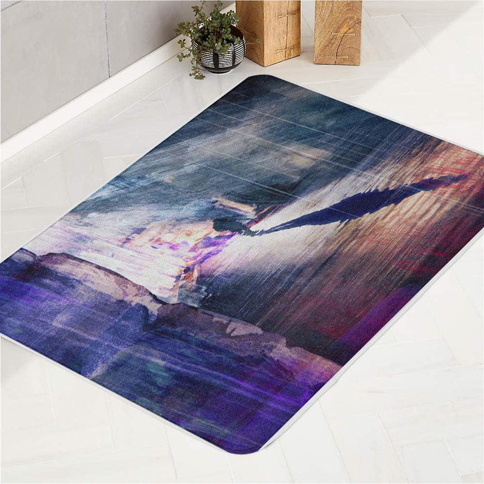 rainy day video game rockstar bath rugs