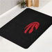 raptors red basket logo bath rugs