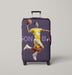 pop art warriors player Luggage Covers | Suitcase