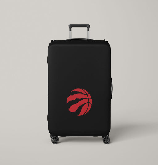 raptors red basket logo Luggage Covers | Suitcase