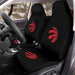 raptors red basket logo Car Seat Covers