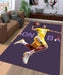 pop art warriors player Living room carpet rugs