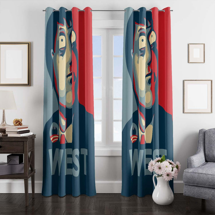 pop west family guy window Curtain