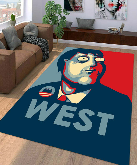 pop west family guy Living room carpet rugs