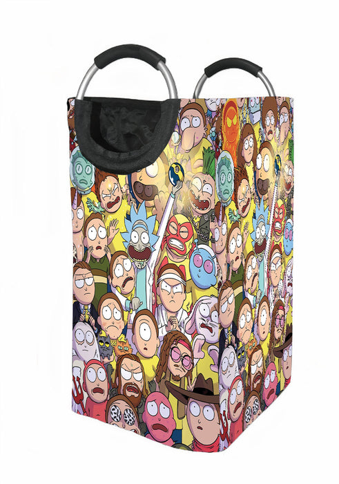 rick and morty alll character Laundry Hamper | Laundry Basket