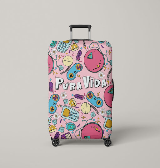 pura vida aesthetic 90s stuff Luggage Cover | suitcase