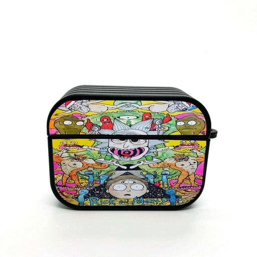 rick and morty chaos colorful airpods case