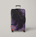 purple black and orange abstract painting Luggage Cover | suitcase