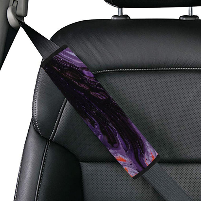 purple black and orange abstract painting Car seat belt cover