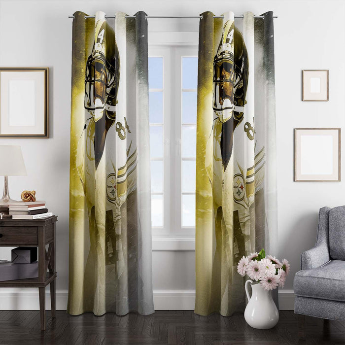 powerful player steelers nfl window Curtain