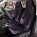 purple black and orange abstract painting Car Seat Covers