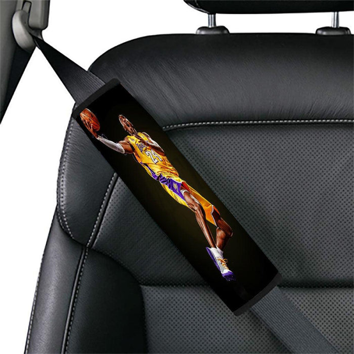 powerfull face kobe lakers Car seat belt cover - Grovycase