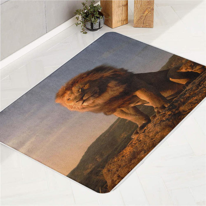 realistic view the lion king disney bath rugs