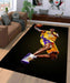 powerfull face kobe lakers Living room carpet rugs