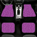 purple love heart Car floor mats Universal fit