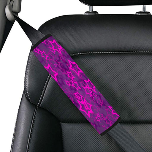 purple stars glowing Car seat belt cover