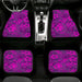 purple stars glowing Car floor mats Universal fit