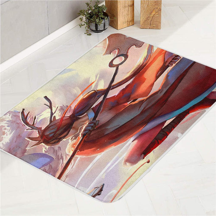 red angel ahri league of legends bath rugs