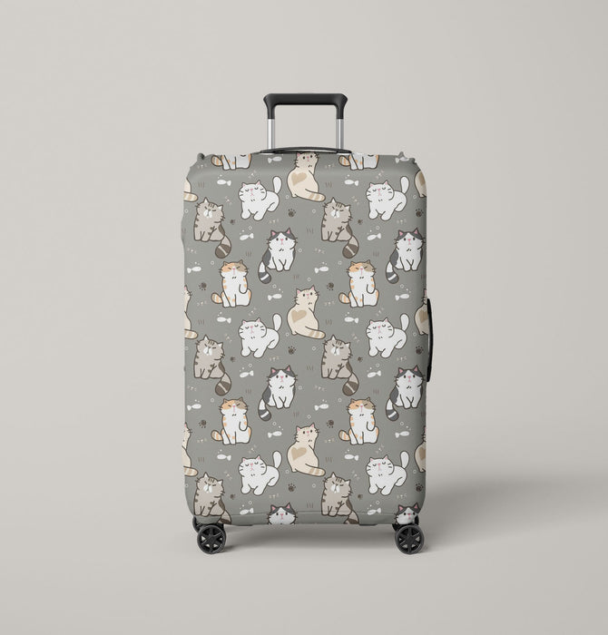 queen in my house is my fat cats Luggage Cover | suitcase