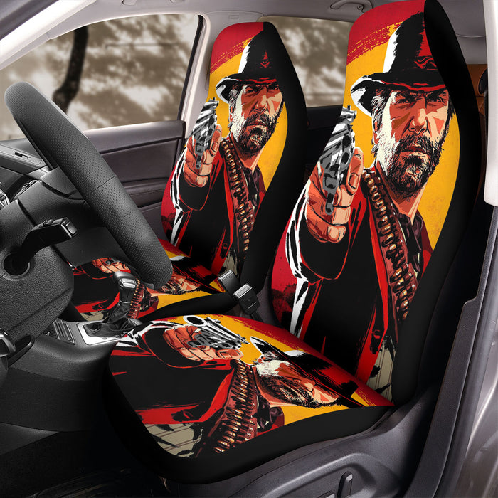 red dead redemption 2 arthur morgan handgun Car Seat Covers