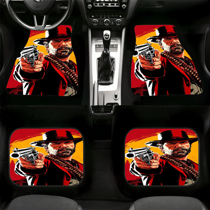 red dead redemption 2 arthur morgan handgun Car floor mats Universal fit