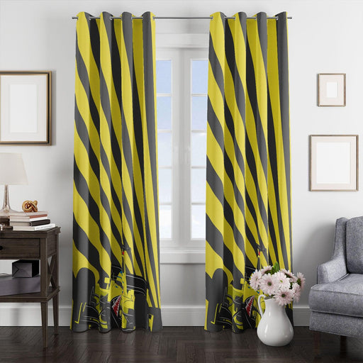 race of formula one pattern window Curtain