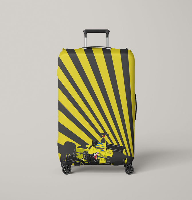 race of formula one pattern Luggage Cover | suitcase