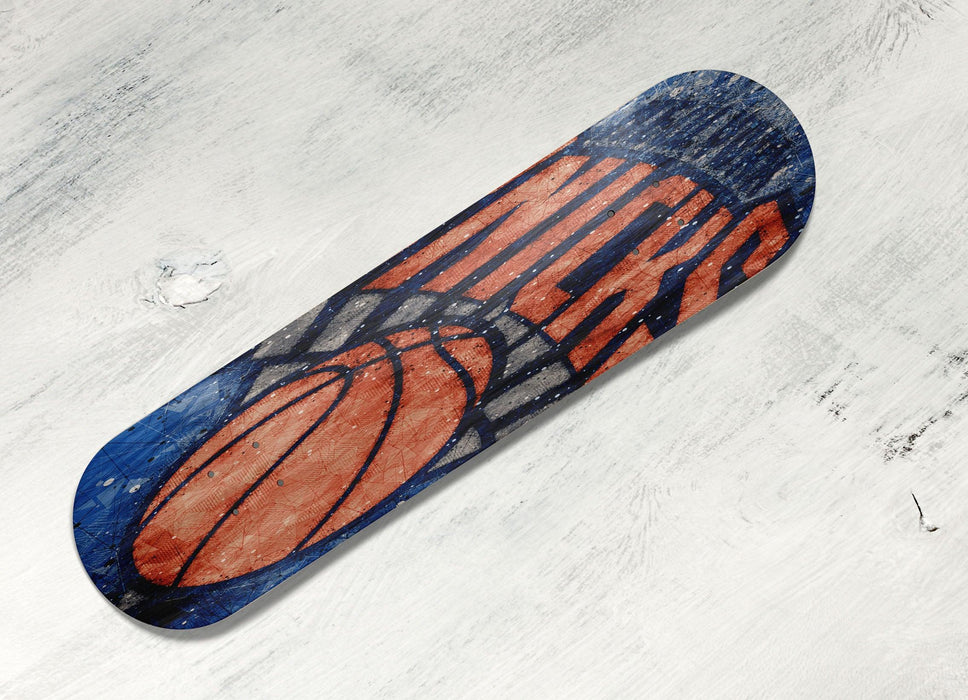 prism orange logo new york knicks Skateboard decks