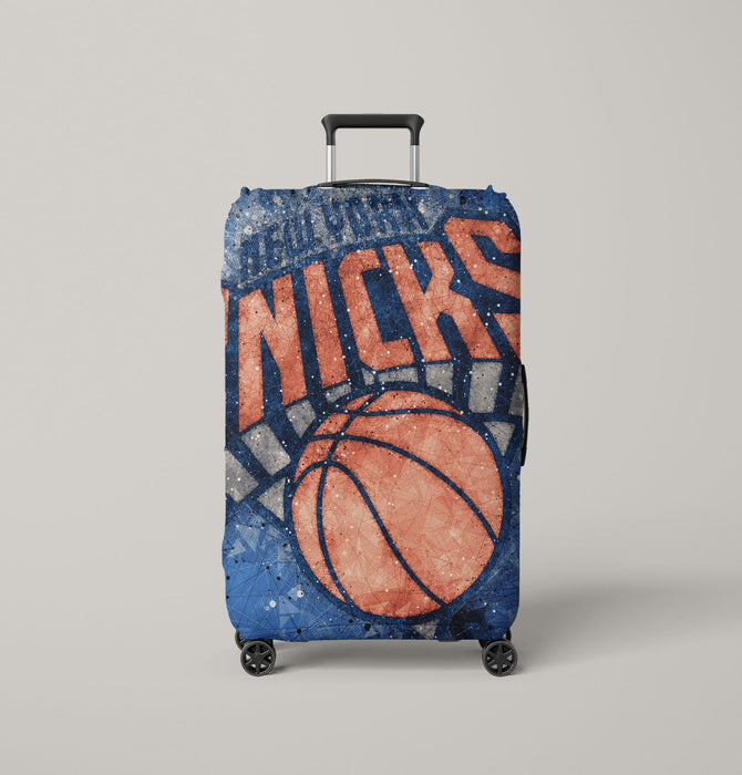 prism orange logo new york knicks Luggage Covers | Suitcase