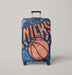 prism orange logo new york knicks Luggage Covers | Suitcase