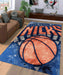 prism orange logo new york knicks Living room carpet rugs