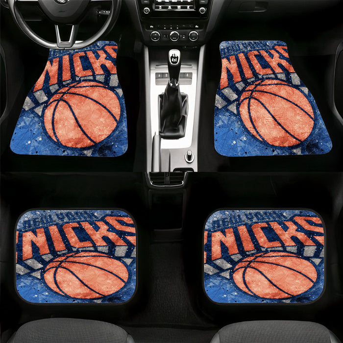 prism orange logo new york knicks Car floor mats Universal fit