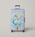 rainbow anime style for hatsune miku Luggage Cover | suitcase