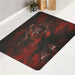 red toronto raptors seven number bath rugs