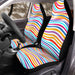 rainbow bold lines wave Car Seat Covers