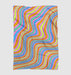 rainbow wave pop color Ultra soft fleece blanket