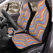 rainbow wave pop color Car Seat Covers