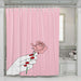 roses pink sad girl shower curtains