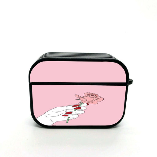 roses pink sad girl airpods case