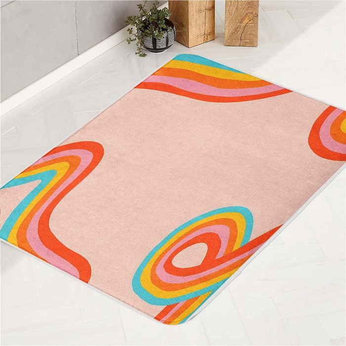 rainbow ways twirl shapes bath rugs